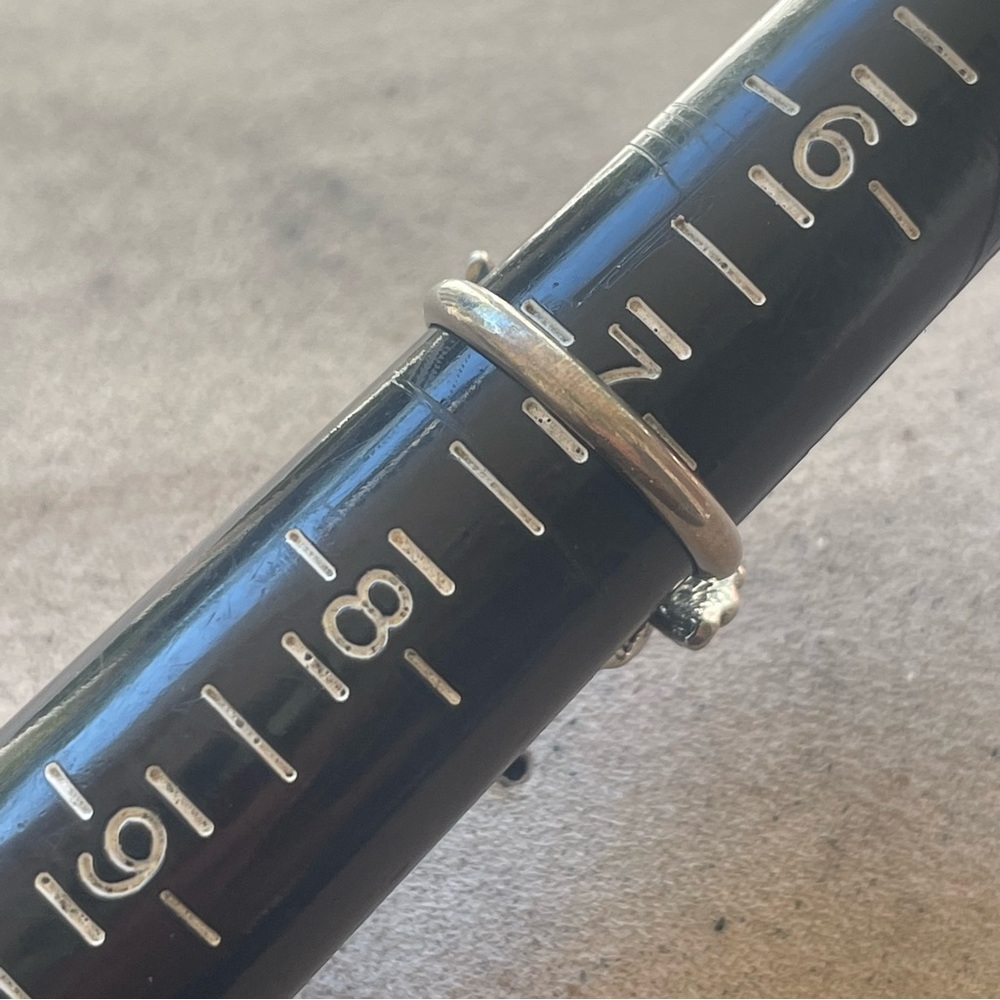 Vintage Abalone Shell Silver Ring - image 3